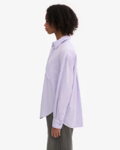 Organic Oversized Shirt - Soft Lavender
