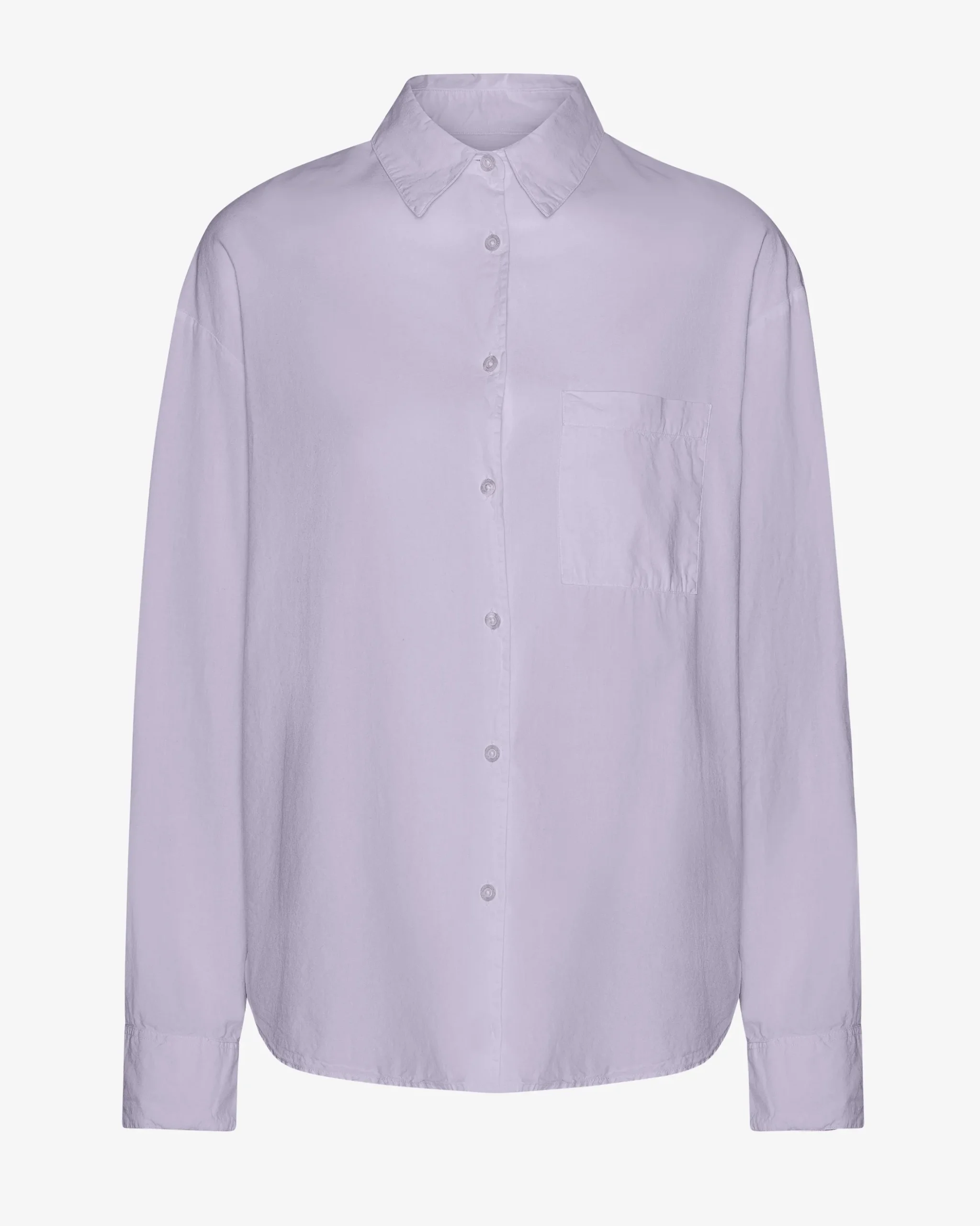 Organic Oversized Shirt - Soft Lavender