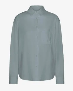 Organic Oversized Shirt - Steel Blue