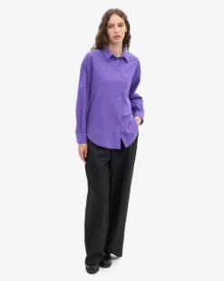 Organic Oversized Shirt - Ultra Violet