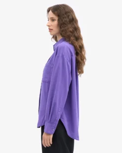 Organic Oversized Shirt - Ultra Violet