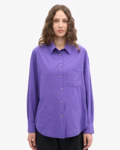Organic Oversized Shirt - Ultra Violet