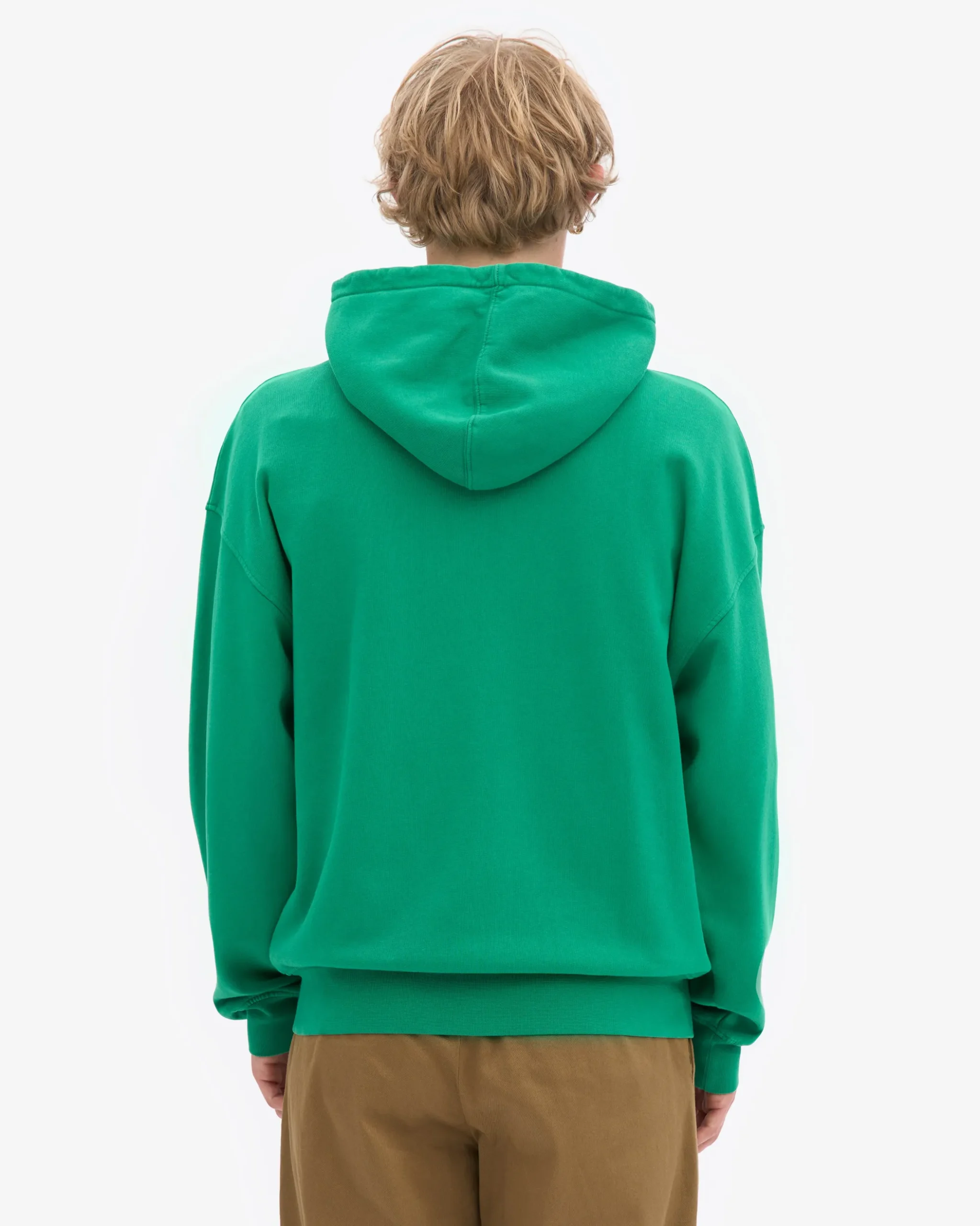 Organic Oversized Zip Hood - Kelly Green