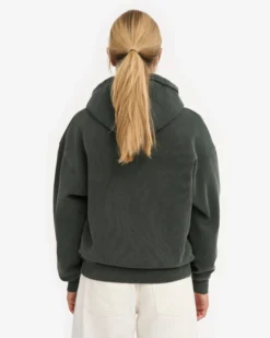 Organic Oversized Zip Hood - Midnight Forest