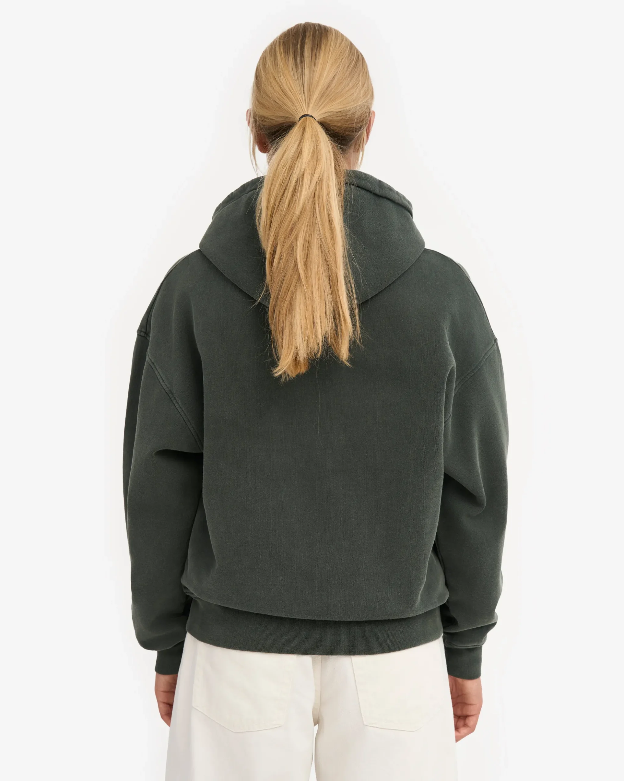 Organic Oversized Zip Hood - Midnight Forest