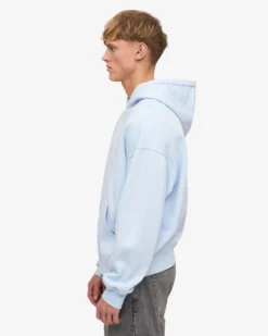 Organic Oversized Zip Hood - Polar Blue