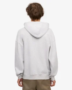 Organic Oversized Zip Hood - Snow Melange