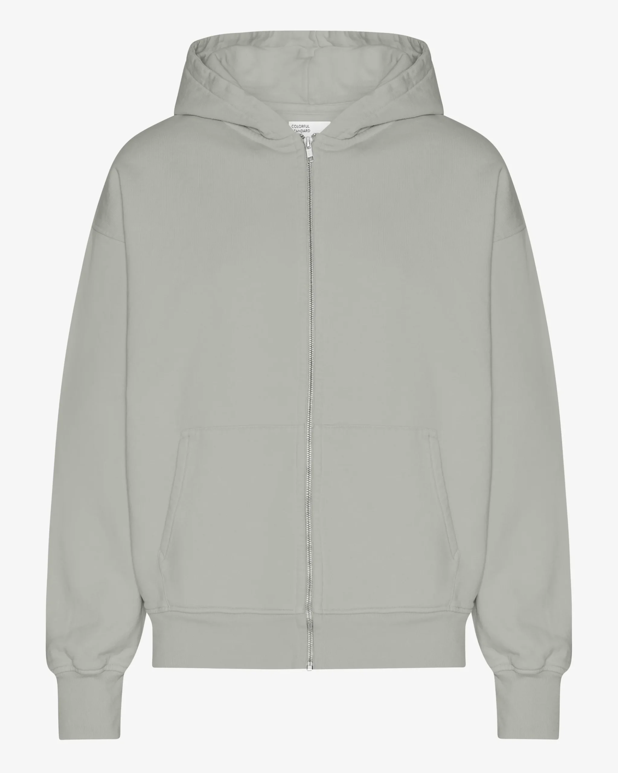 Organic Oversized Zip Hood - Steel Blue