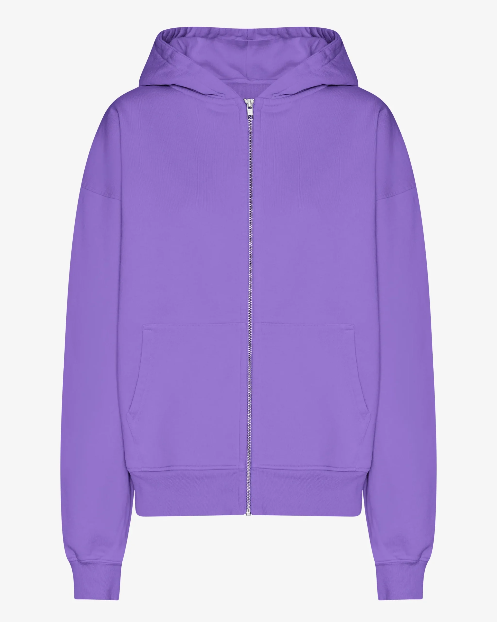 Organic Oversized Zip Hood - Ultra Violet