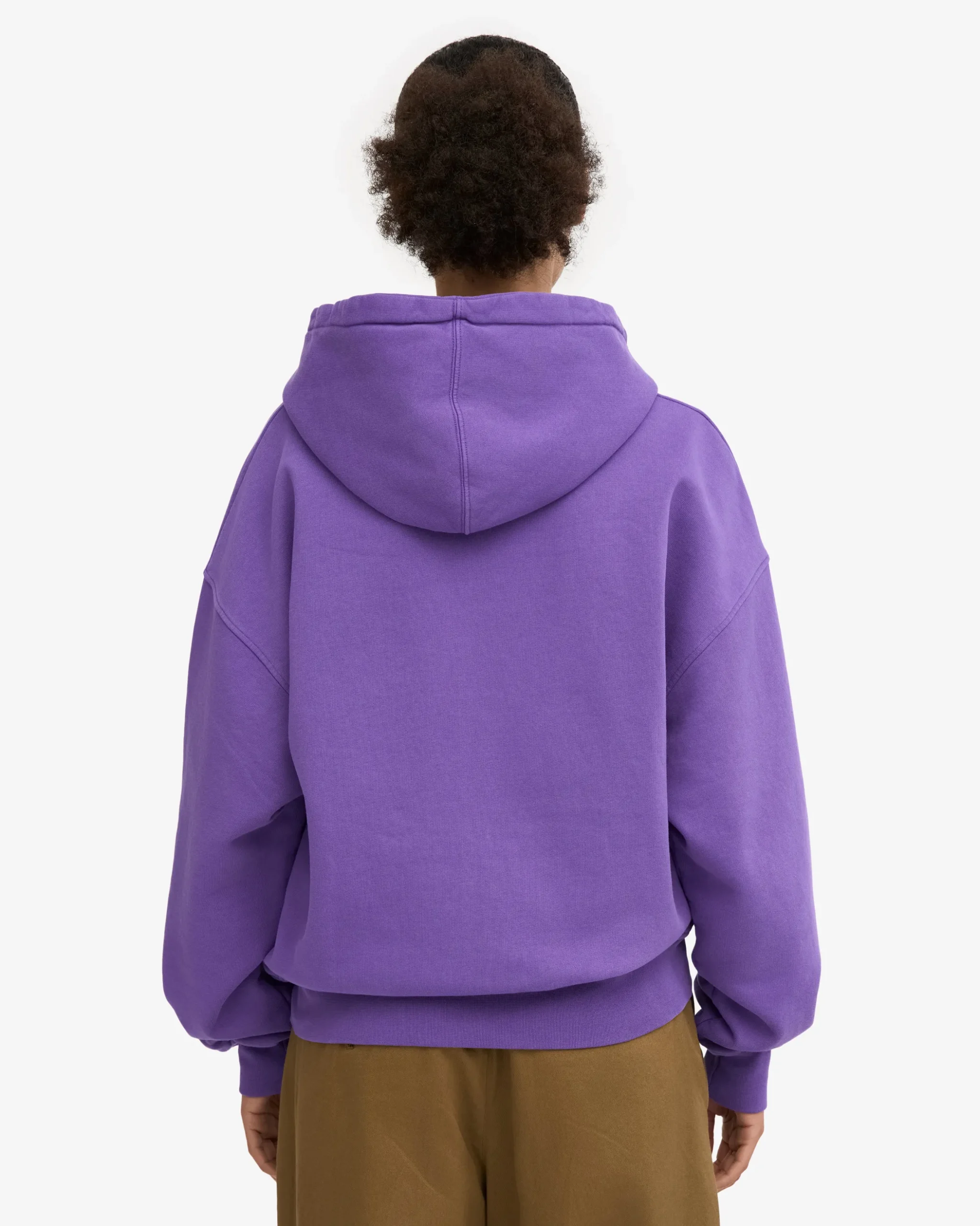 Organic Oversized Zip Hood - Ultra Violet