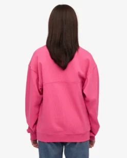 Organic Quarter Zip - Bubblegum Pink