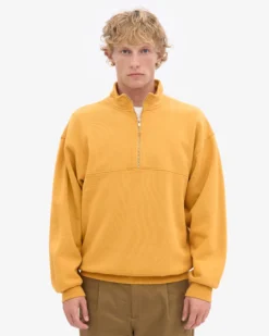 Organic Quarter Zip - Burned Yellow