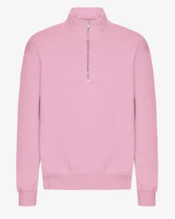 Organic Quarter Zip - Cherry Blossom