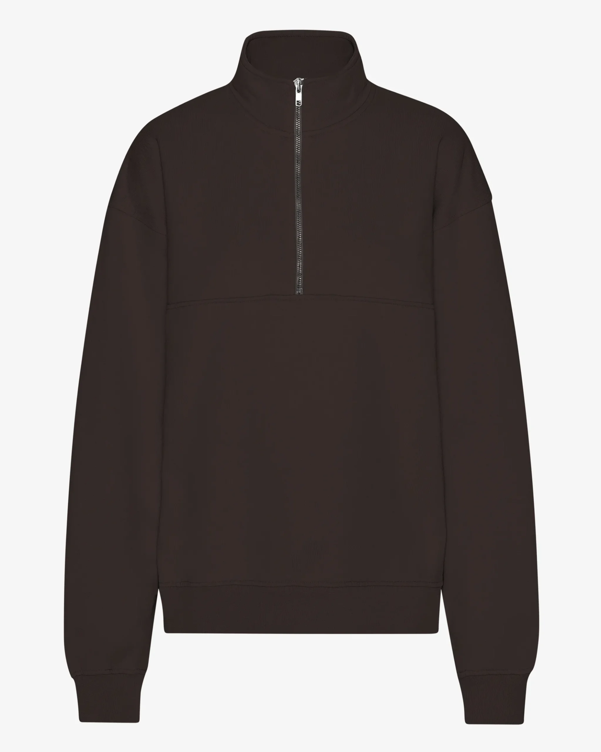 Organic Quarter Zip - Coffee Brown