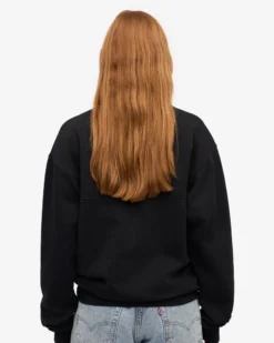 Organic Quarter Zip - Deep Black
