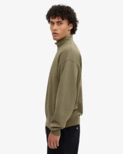 Organic Quarter Zip - Dusty Olive