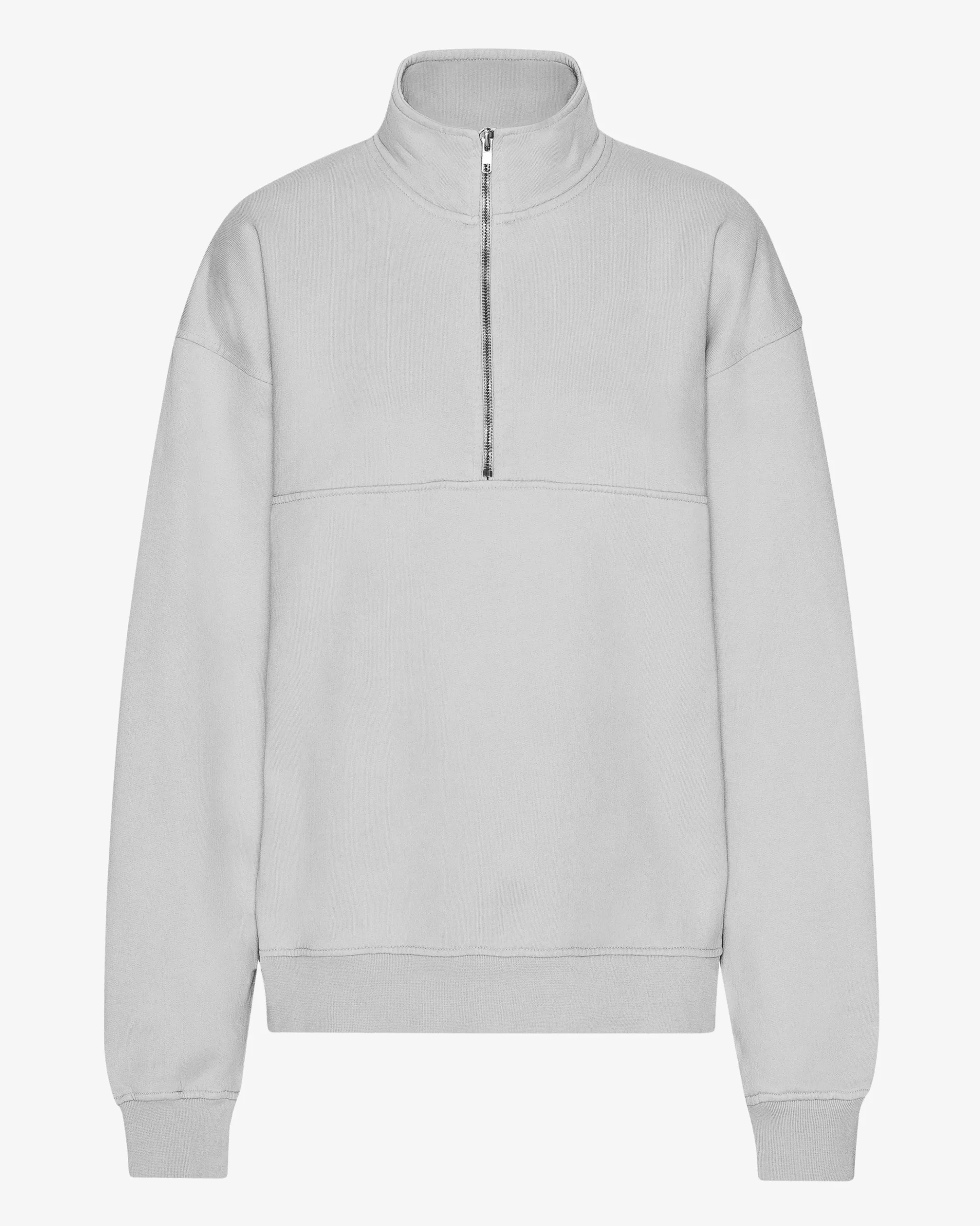 Organic Quarter Zip - Faded Grey