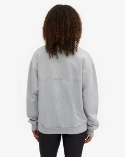 Organic Quarter Zip - Faded Grey