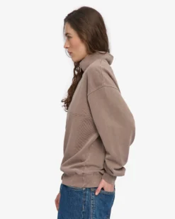 Organic Quarter Zip - Faded Khaki
