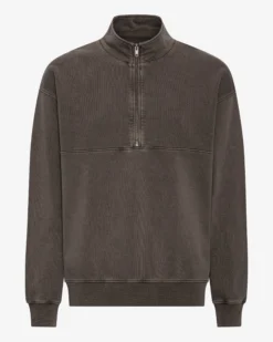 Organic Quarter Zip - Faded Mud