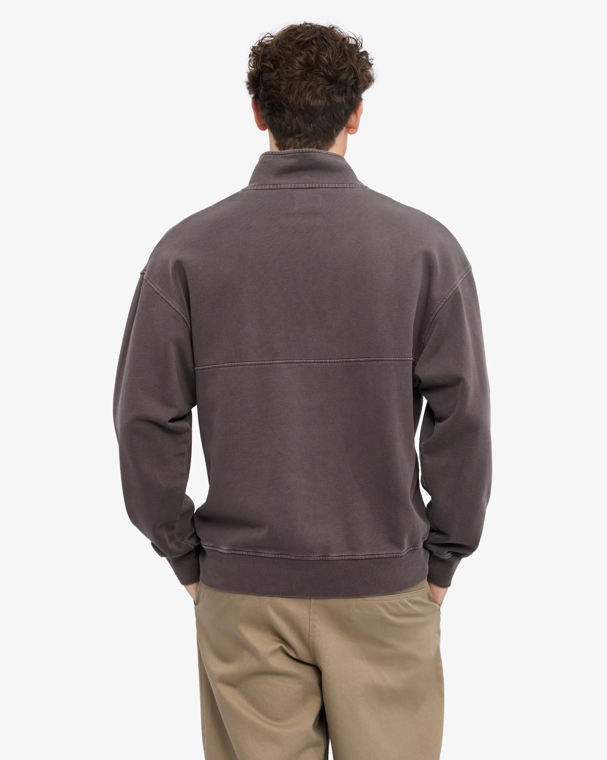 Organic Quarter Zip - Faded Mud