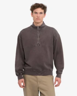Organic Quarter Zip - Faded Mud