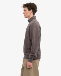 Organic Quarter Zip - Faded Mud