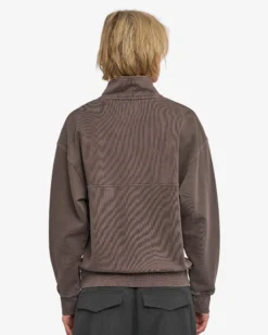 Organic Quarter Zip - Faded Mud