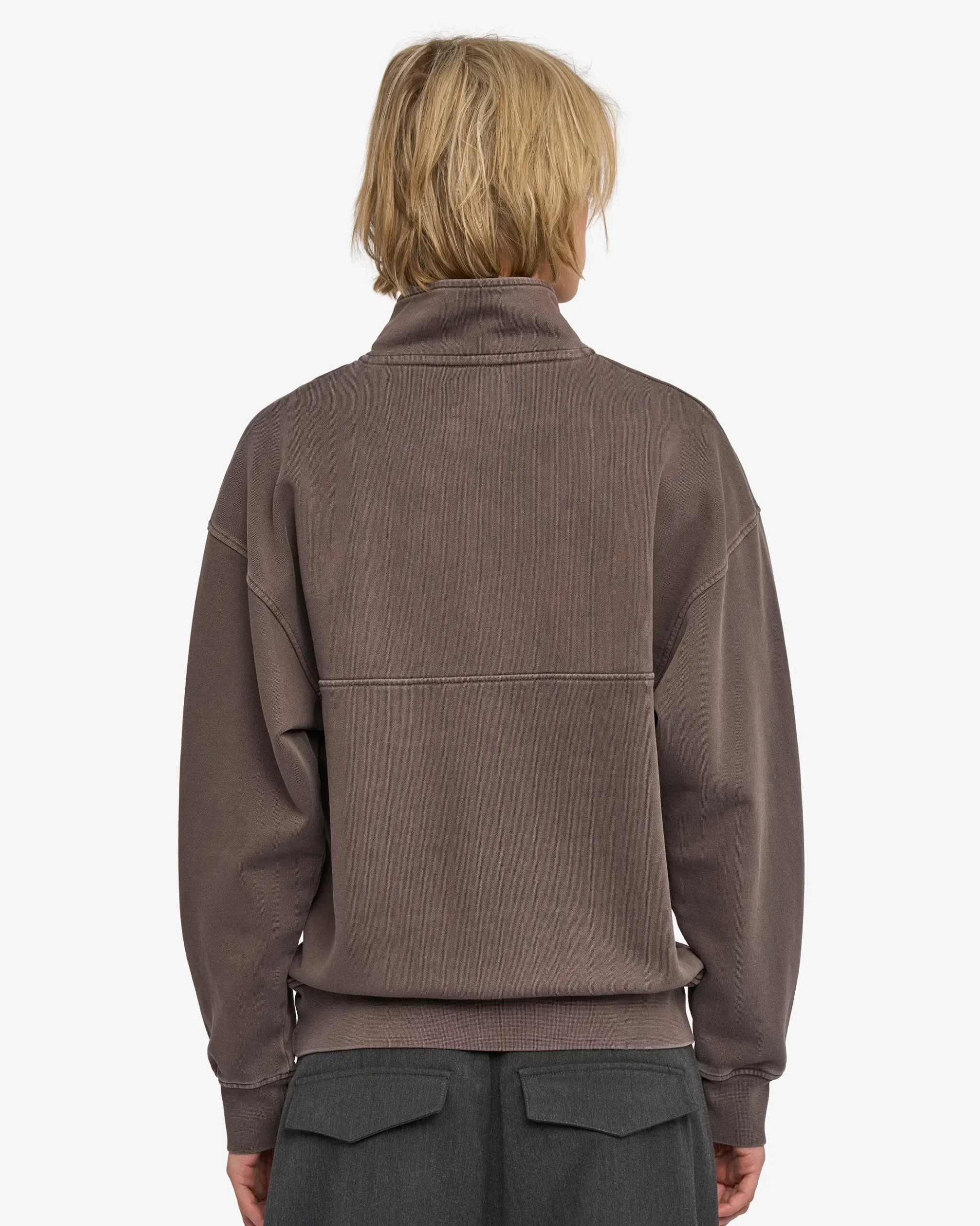 Organic Quarter Zip - Faded Mud