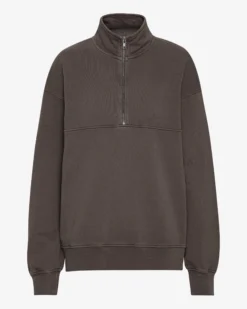 Organic Quarter Zip - Faded Mud