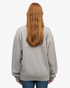 Organic Quarter Zip - Heather Grey