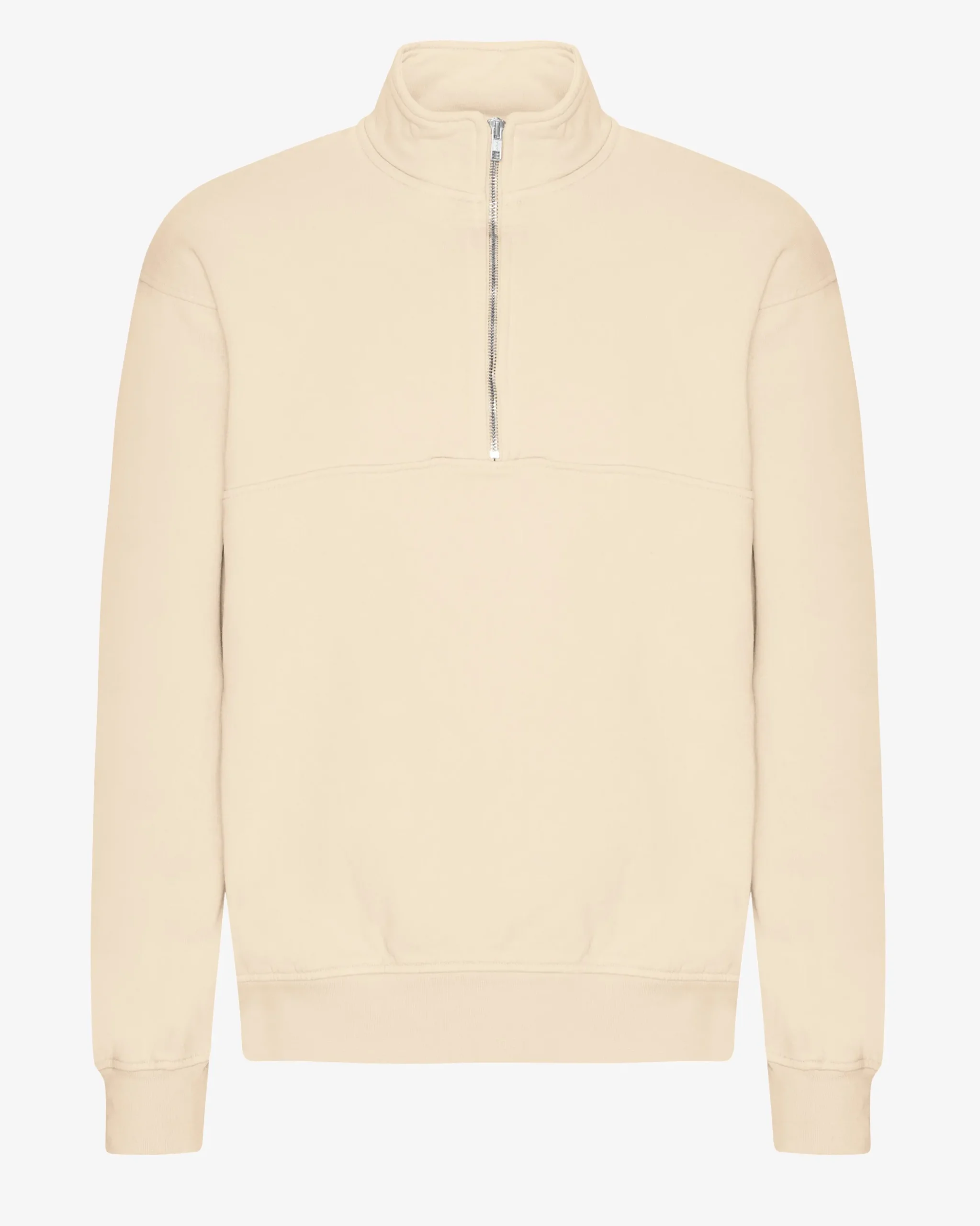 Organic Quarter Zip - Ivory White