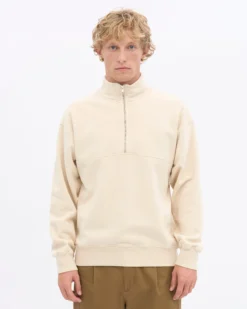 Organic Quarter Zip - Ivory White
