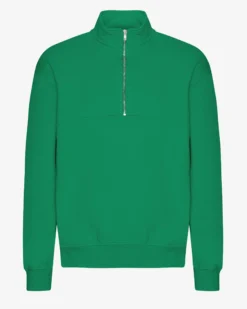 Organic Quarter Zip - Kelly Green