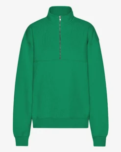 Organic Quarter Zip - Kelly Green