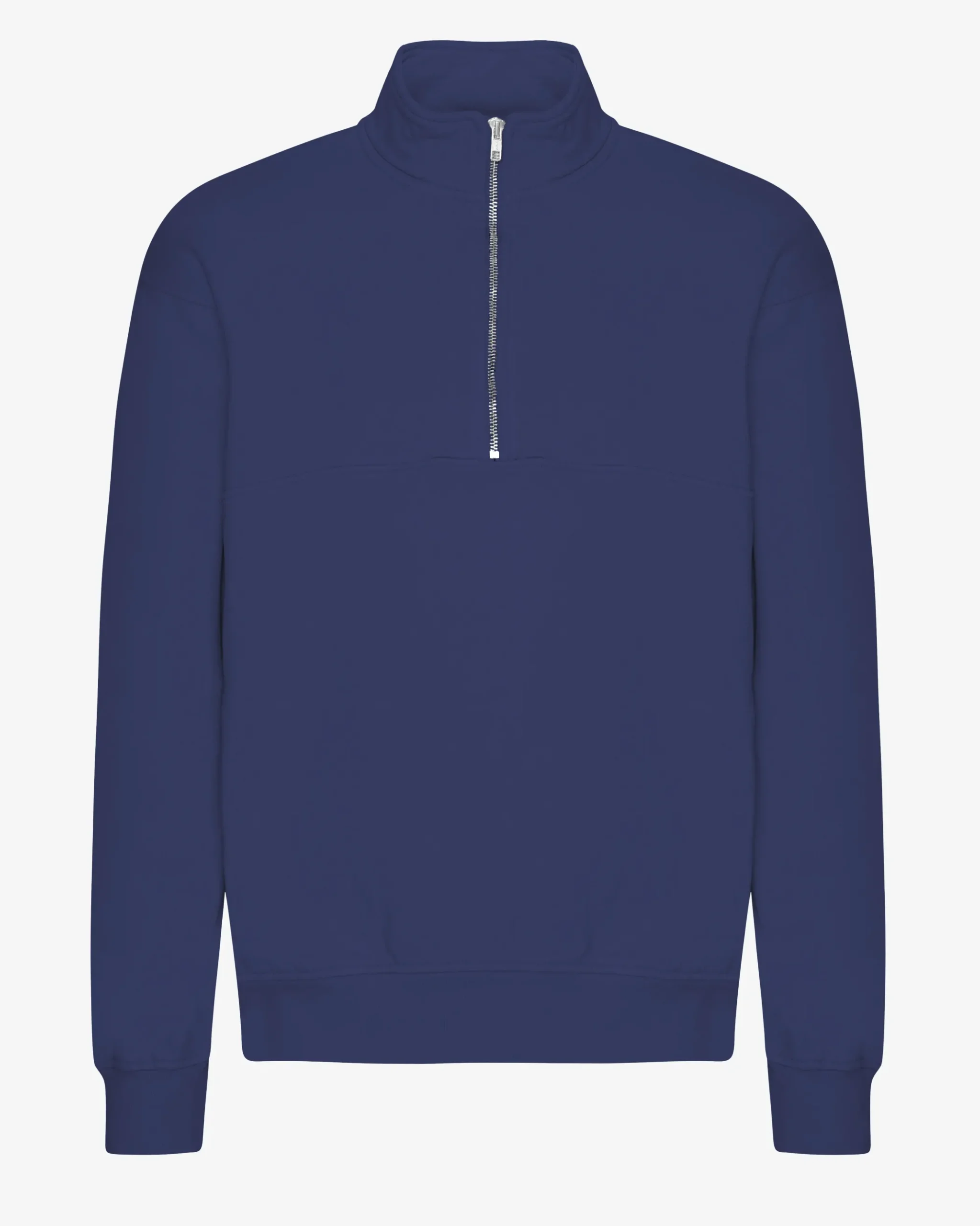 Organic Quarter Zip - Marine Blue