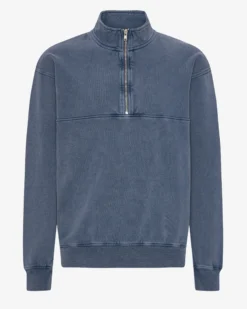 Organic Quarter Zip - Neptune Blue