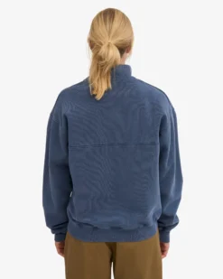 Organic Quarter Zip - Neptune Blue
