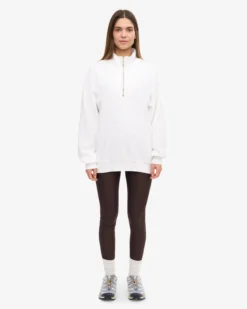 Organic Quarter Zip - Optical White