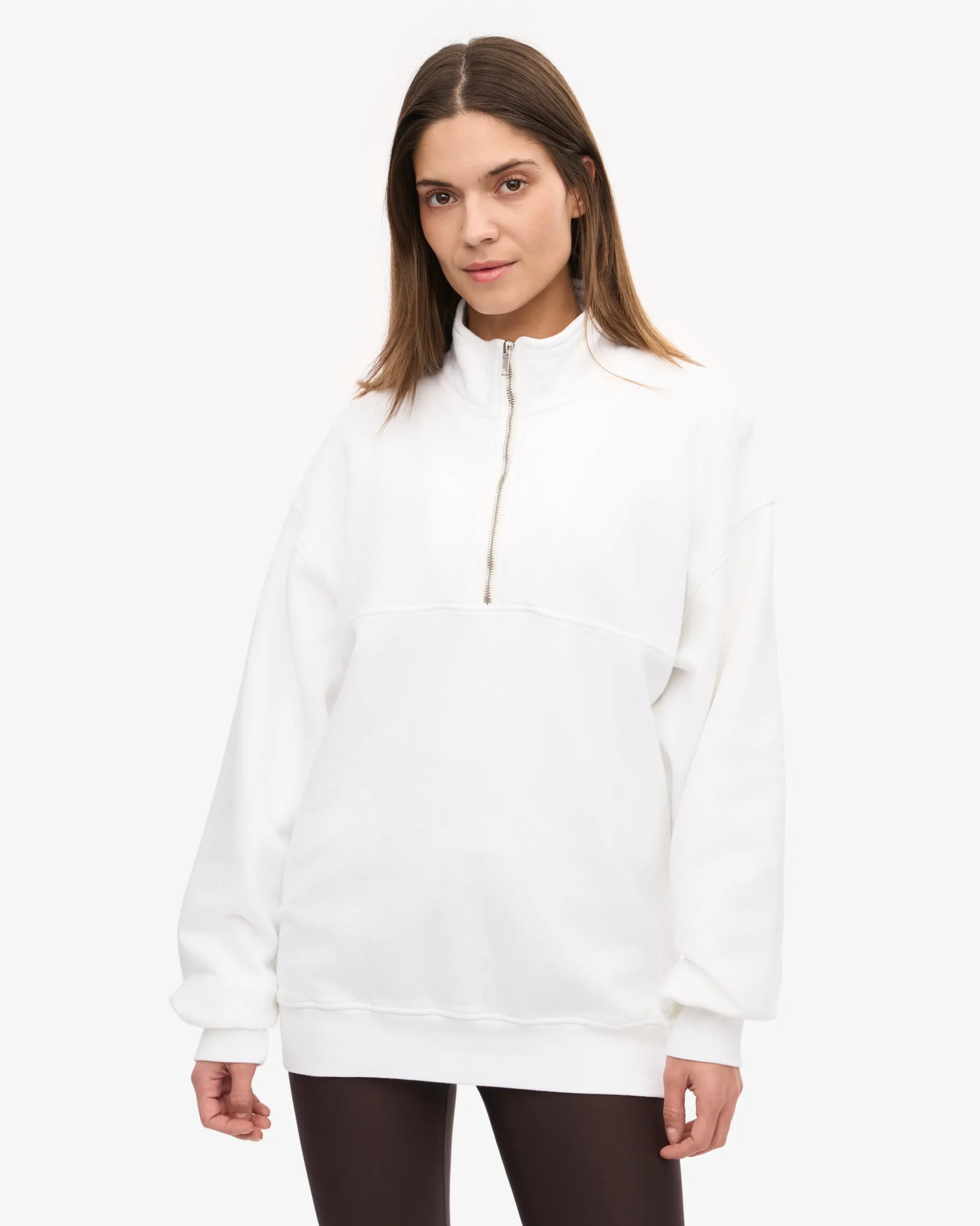 Organic Quarter Zip - Optical White