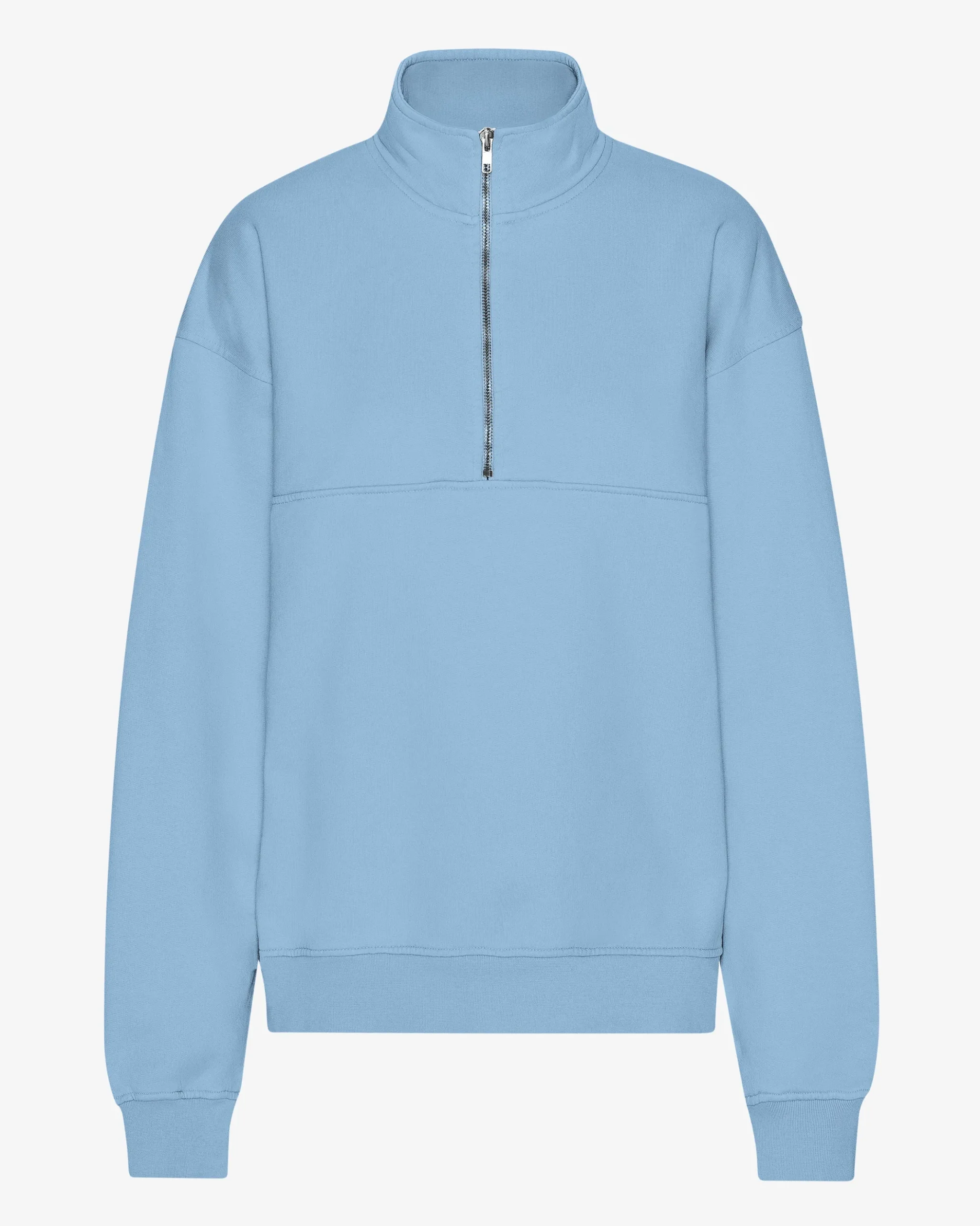 Organic Quarter Zip - Seaside Blue