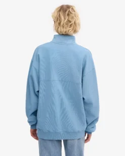Organic Quarter Zip - Seaside Blue