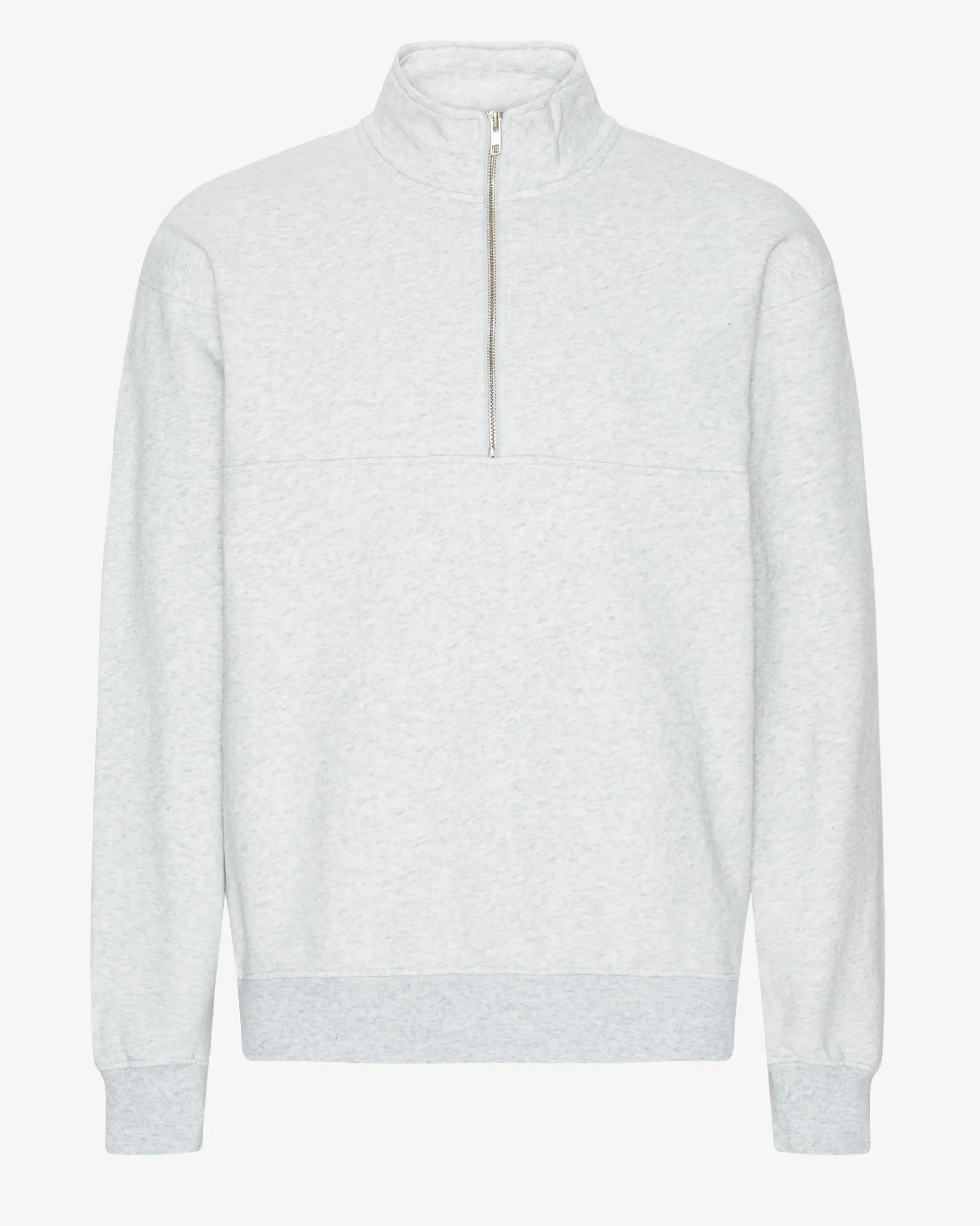 Organic Quarter Zip - Snow Melange