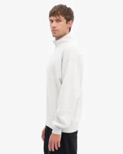 Organic Quarter Zip - Snow Melange