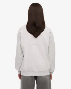 Organic Quarter Zip - Snow Melange