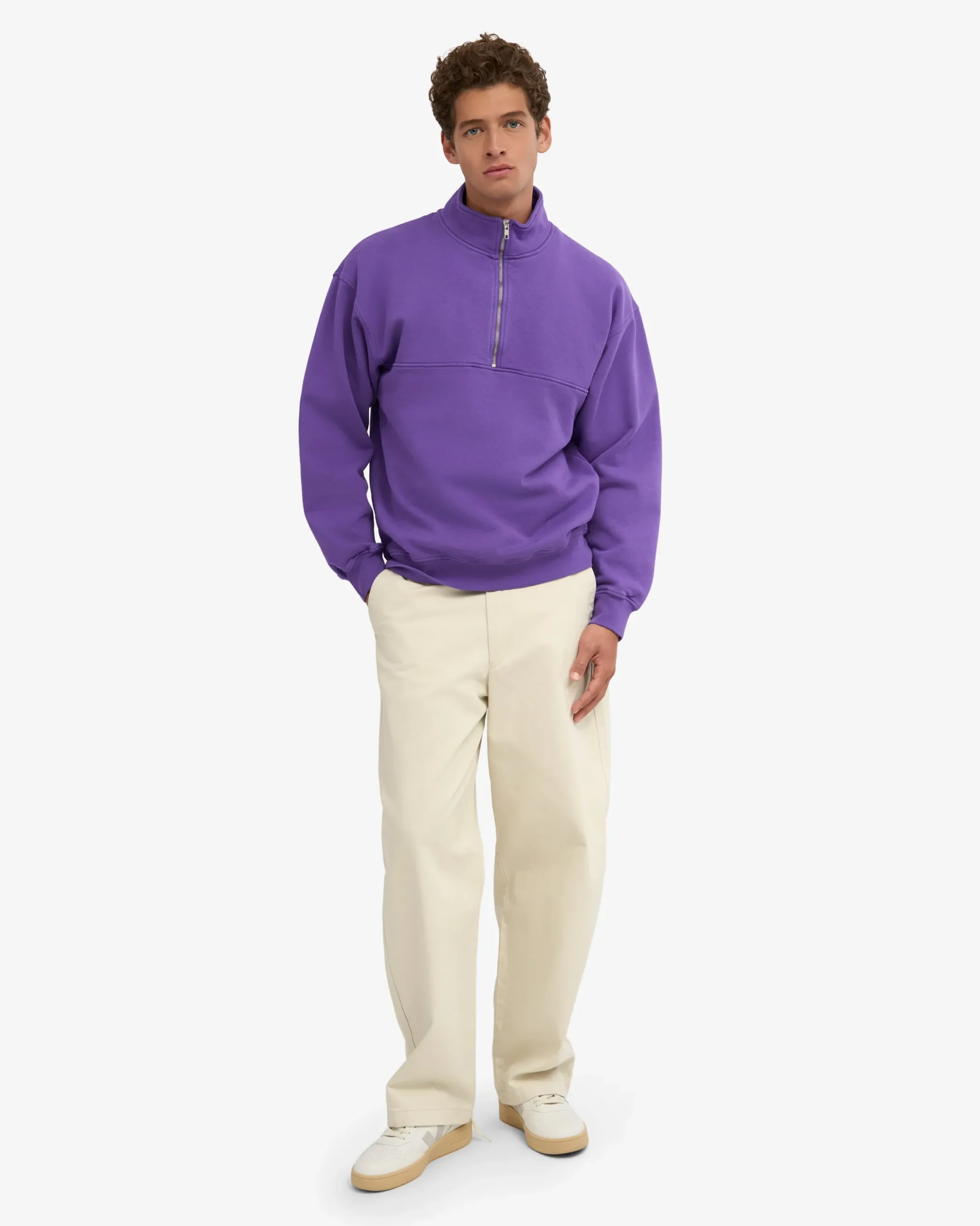 Organic Quarter Zip - Ultra Violet