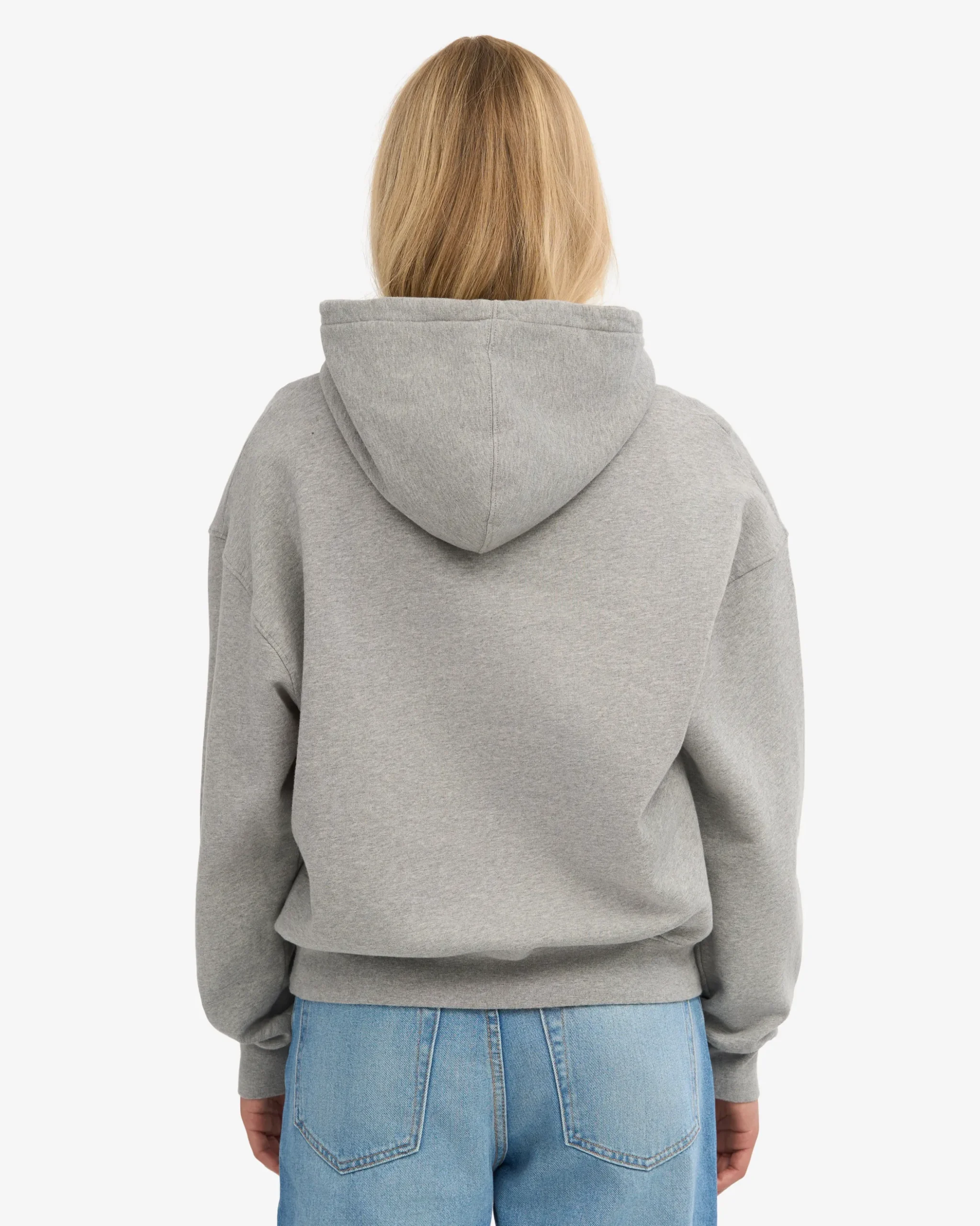 Organic Relaxed Hood Sweatsuit - Heather Grey