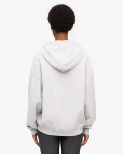Organic Relaxed Hood Sweatsuit - Snow Melange