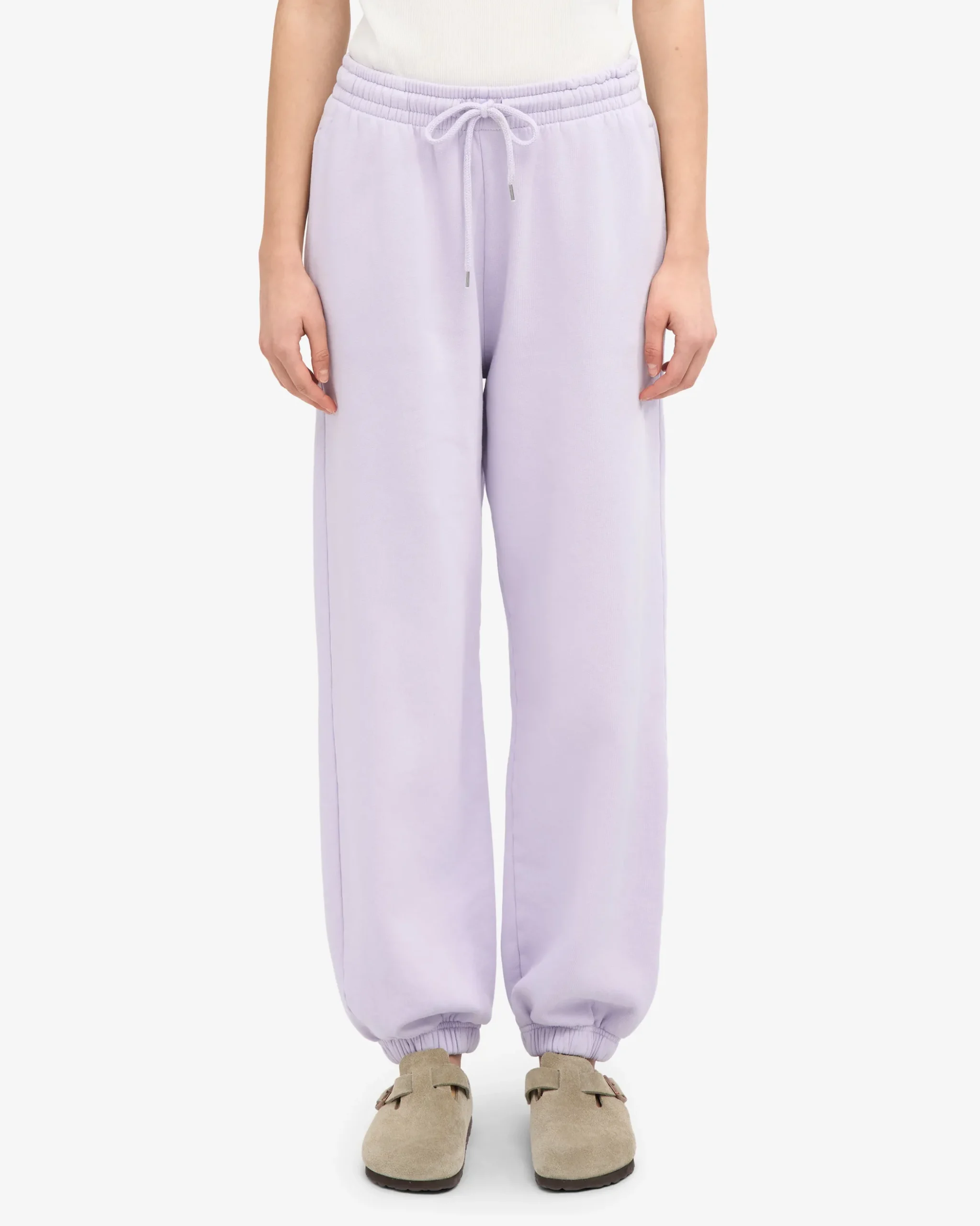 Organic Relaxed Hood Sweatsuit - Soft Lavender