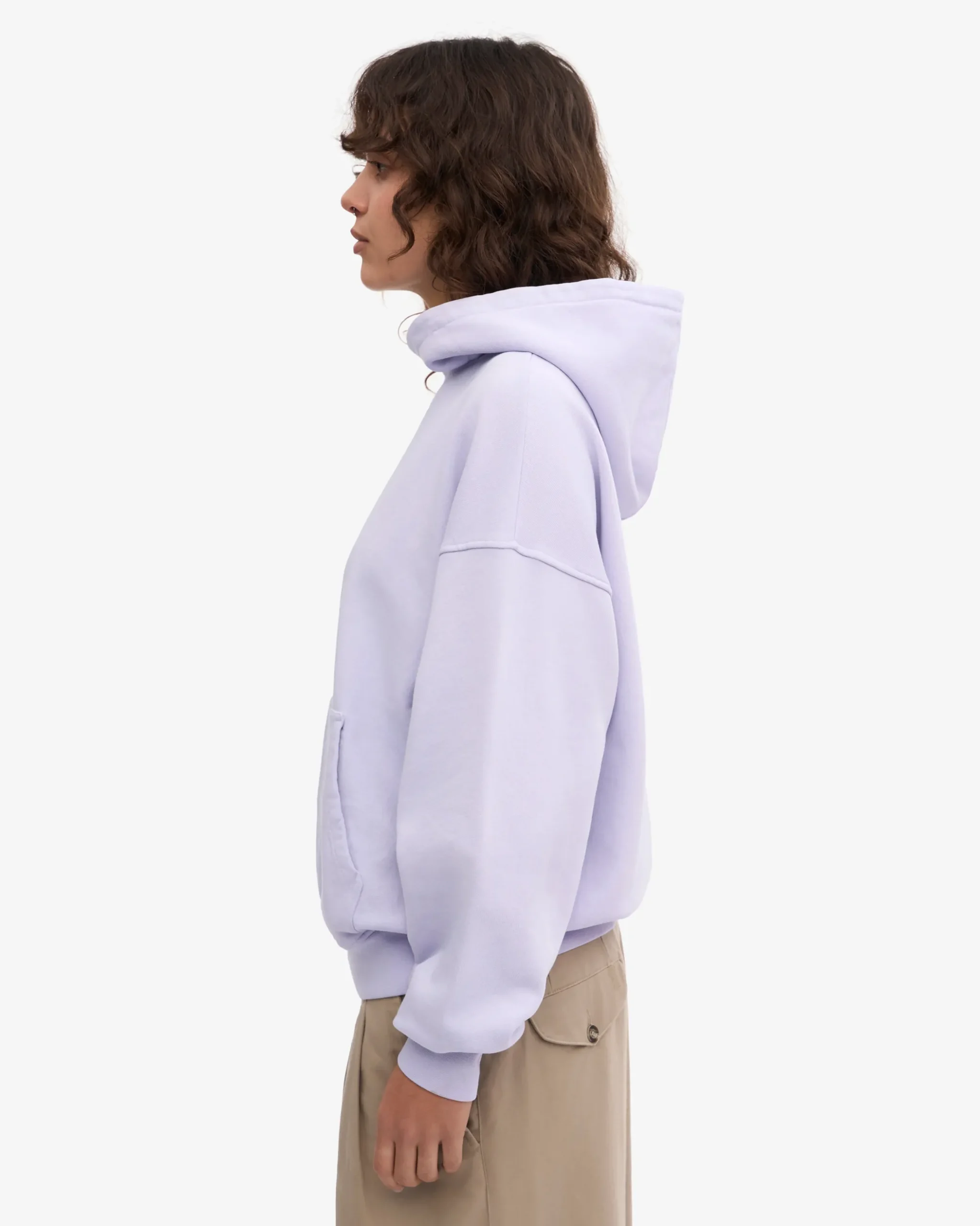 Organic Relaxed Hood Sweatsuit - Soft Lavender